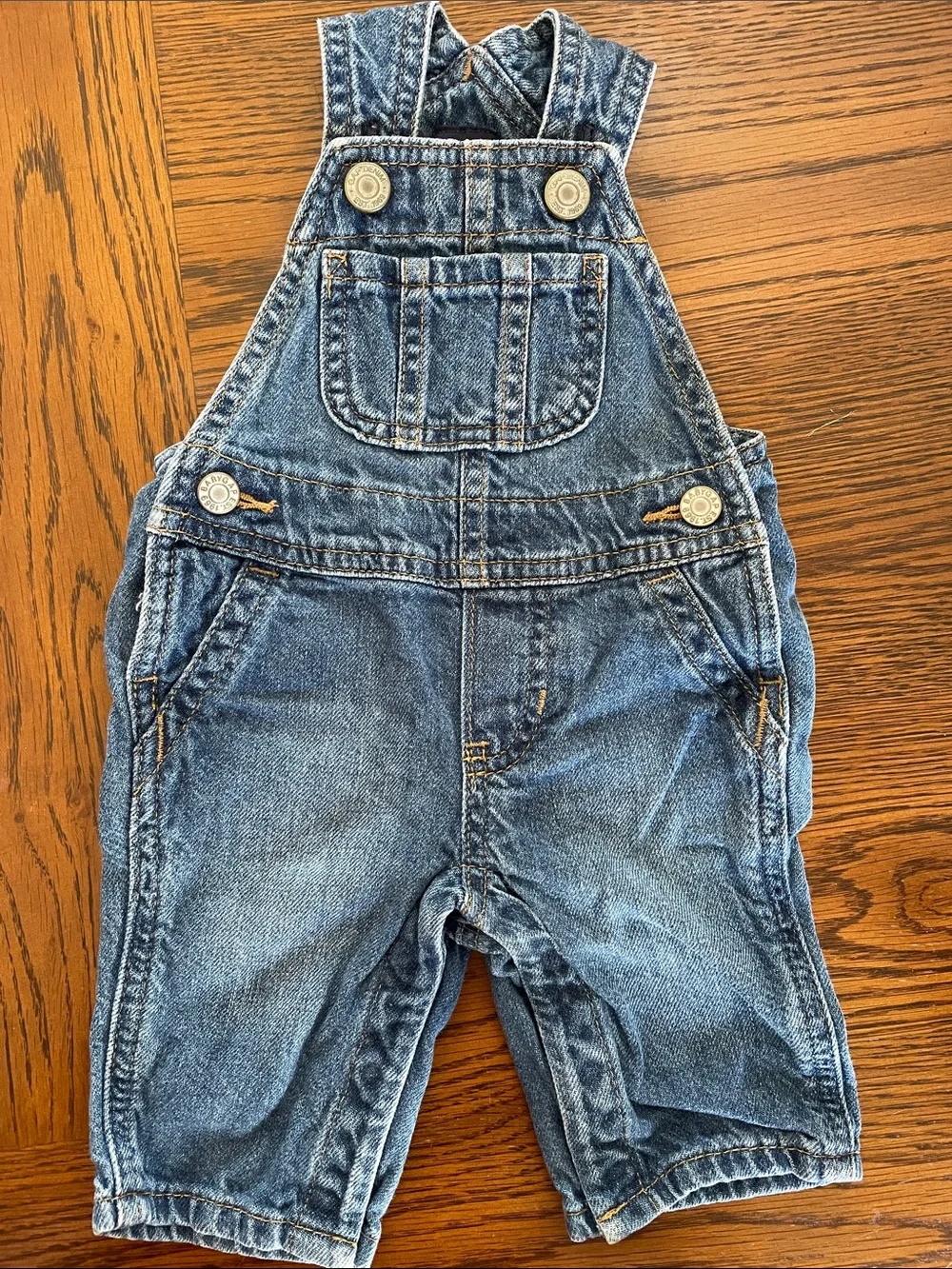 GAP Blue Denim Baby Overalls